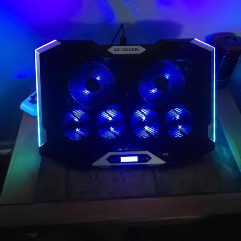 ICE COOREL Laptop Cooling Pad with LED Lights